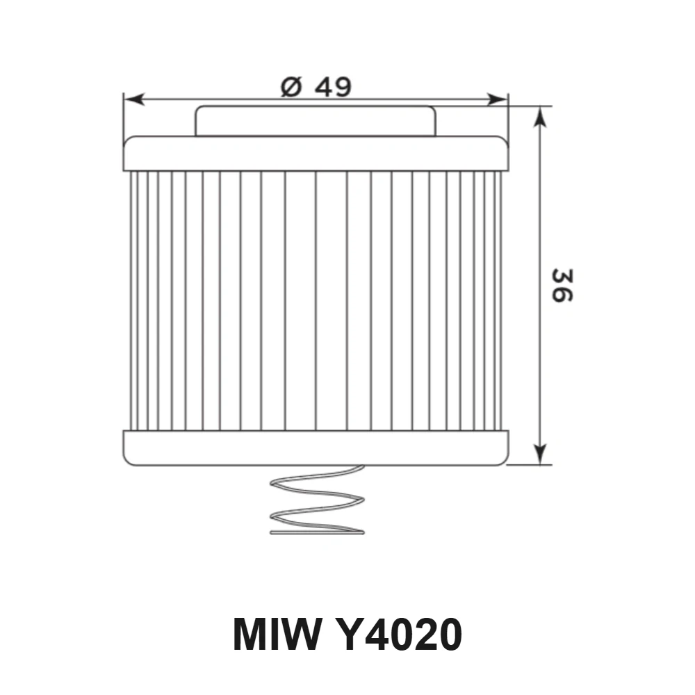 MIW Olejový filtr Y4020 (alt. HF540)