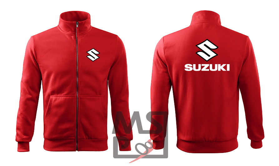 Mikina na zip s motivem Suzuki