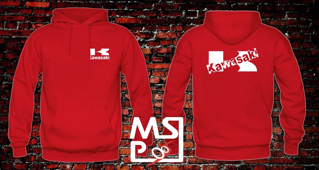 Mikina s motivem Kawasaki