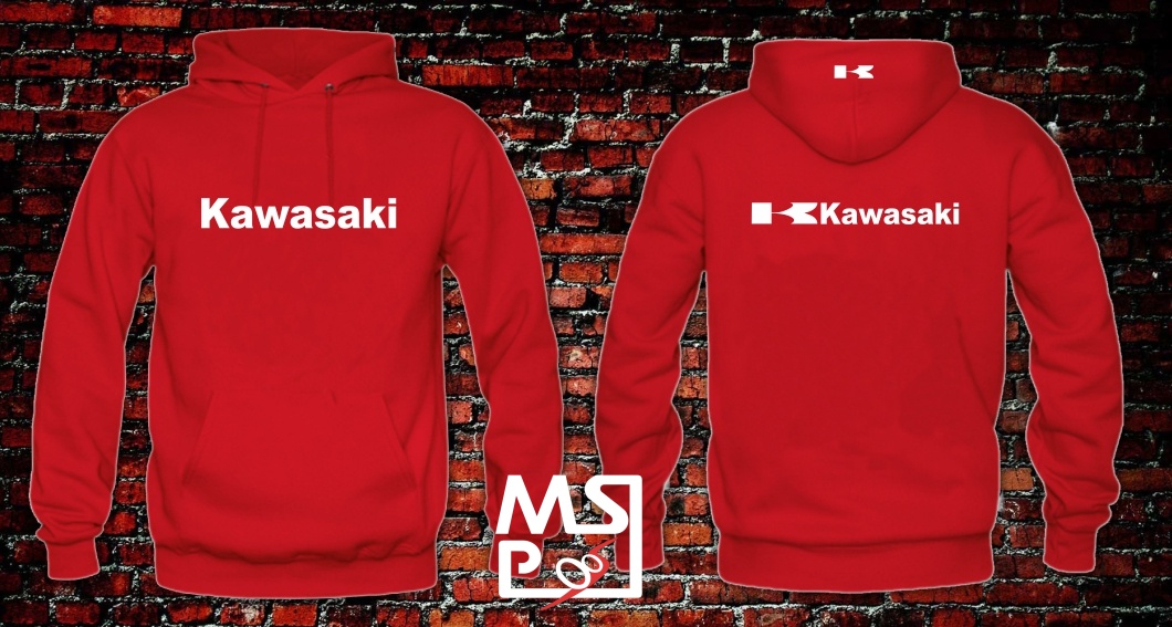 Mikina s motivem Kawasaki 66