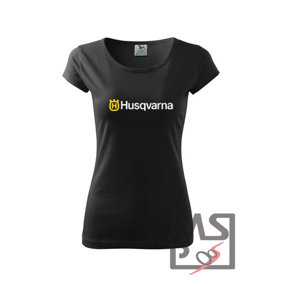 Dámské triko s motivem Husqvarna