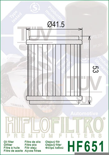 HIFLOFILTRO Olejový filtr HF561