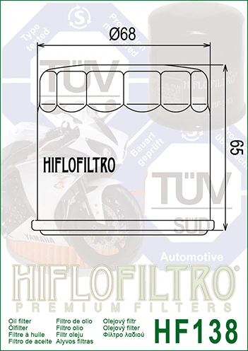 HIFLOFILTRO Olejový filtr HF138