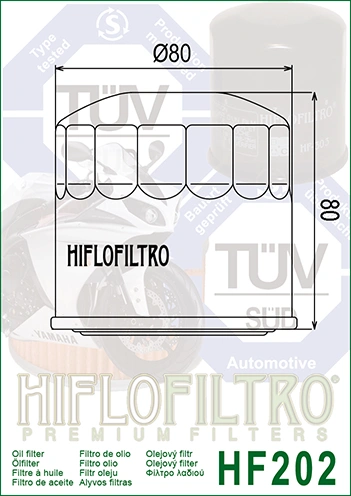 HIFLOFILTRO Olejový filtr HF202