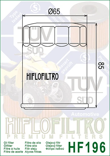 HIFLOFILTRO Olejový filtr HF196