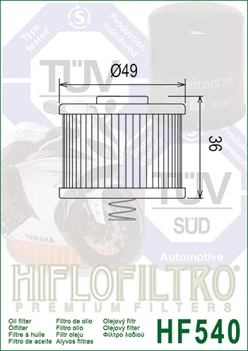 HIFLOFILTRO Olejový filtr HF540