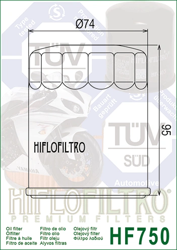 HIFLOFILTRO Olejový filtr HF750