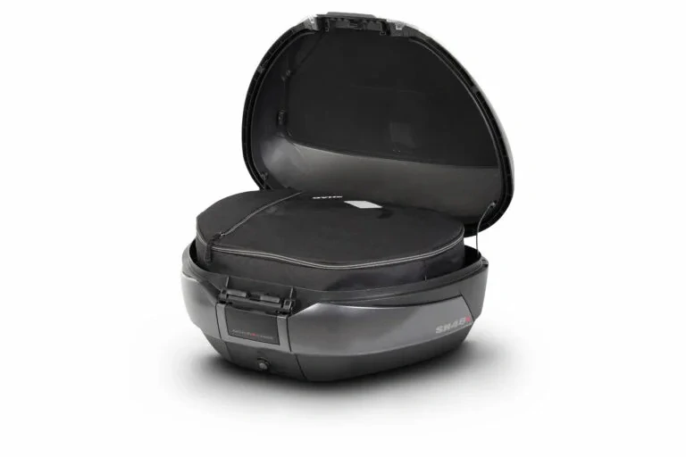 SHAD Topcase - s barevným krytem SH48 Karbon se zámkem PREMIUM SMART
