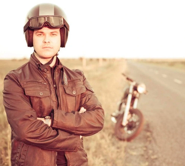 TXR Moto brýle retro hnědé (obrázek 3)