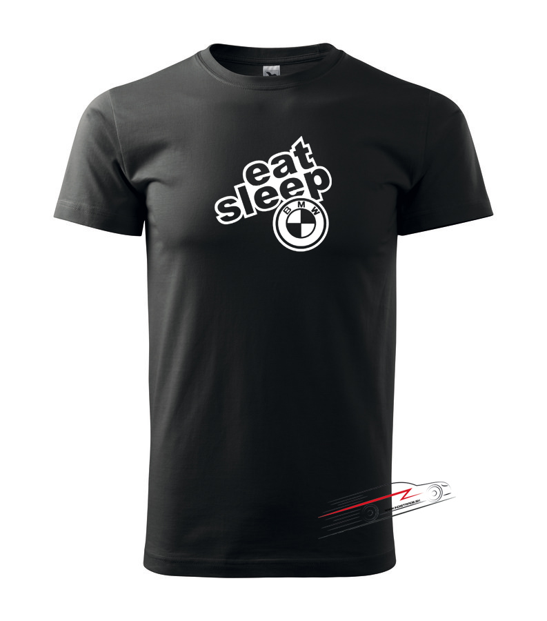 Pánské triko s motivem eat sleep BMW