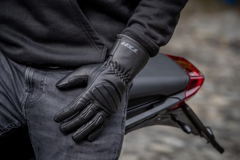 TXR Rukavice na motorku Classic černé XL
