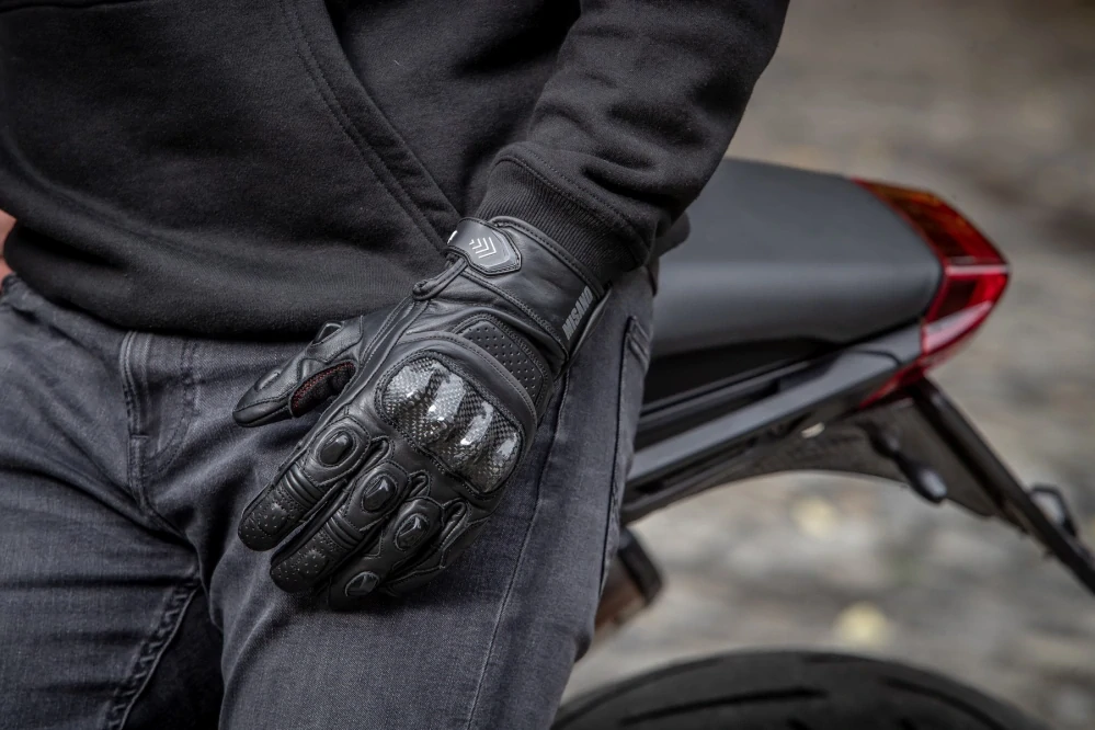 TXR Rukavice na motorku Misano černé S