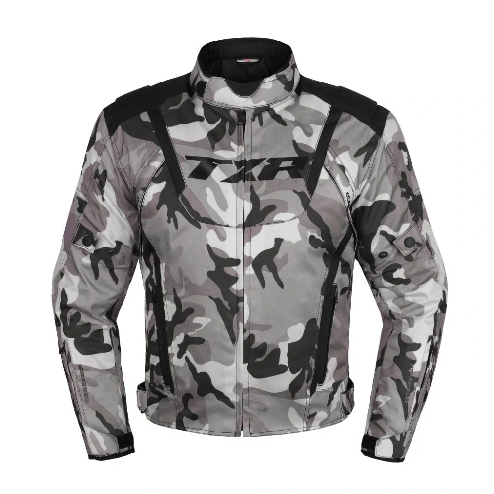 TXR Bunda na motorku Gunner Camo šedá XL