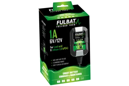 FULBAT Nabíječka akumulátorů FULLOAD 1000 6/12V 1A (vhodná také pro lithiové baterie)