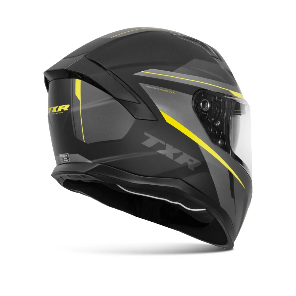 TXR Integrální helma na motorku Raptor černo-šedo-fluo žlutá XS