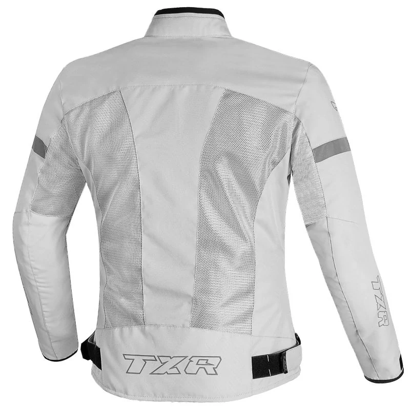 TXR Dámská bunda na motorku Summer stříbrná 3XL