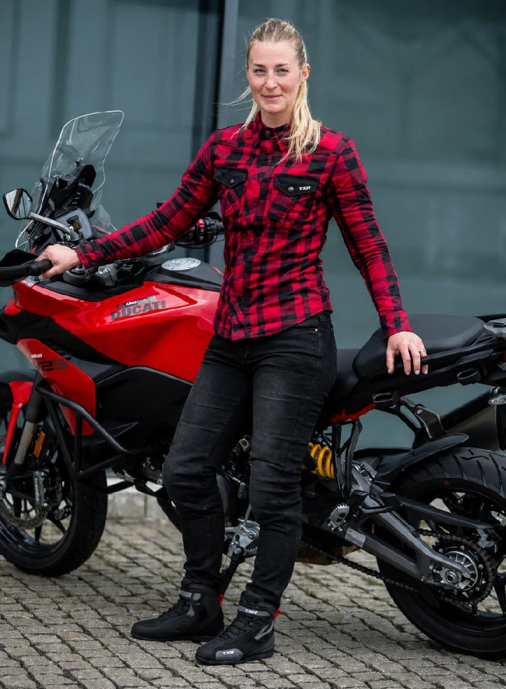 TXR Dámská košile na motorku Dixon červená S