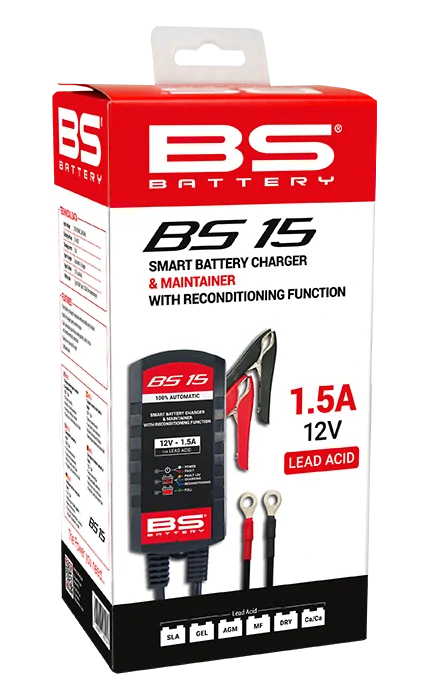 BS-BATTERY Nabíječka akumulátorů SMART BS15 12V 1500mA
