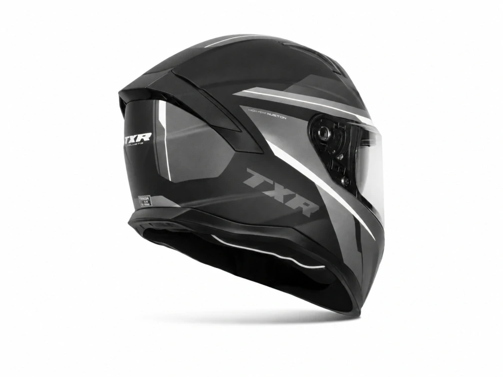 TXR Integrální helma na motorku Raptor černo-šedo-bílá L