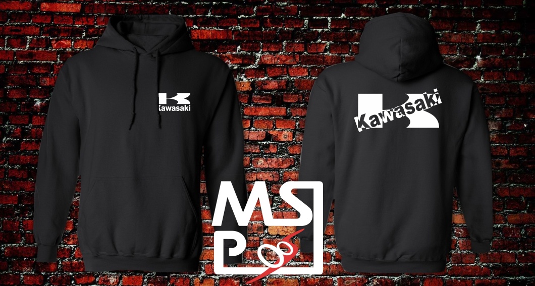 Mikina s motivem Kawasaki