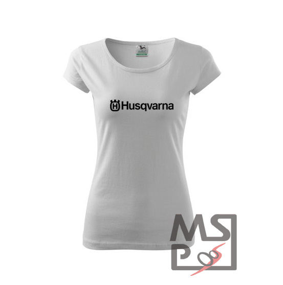 Dámské triko s motivem Husqvarna