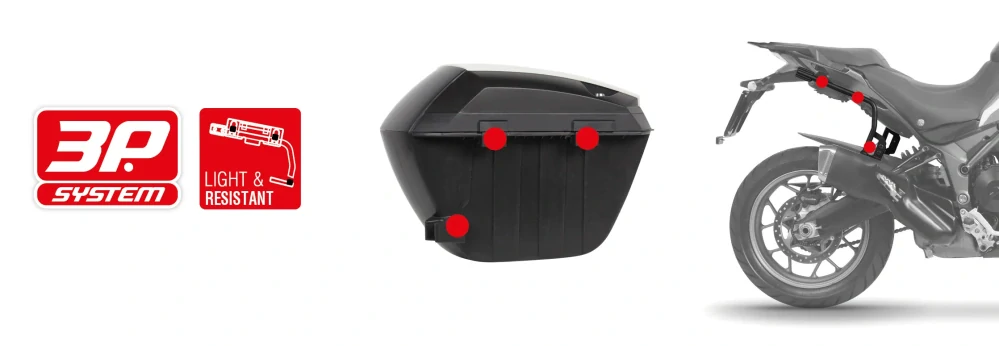 SHAD Boční kufry SH23 černá (pár)