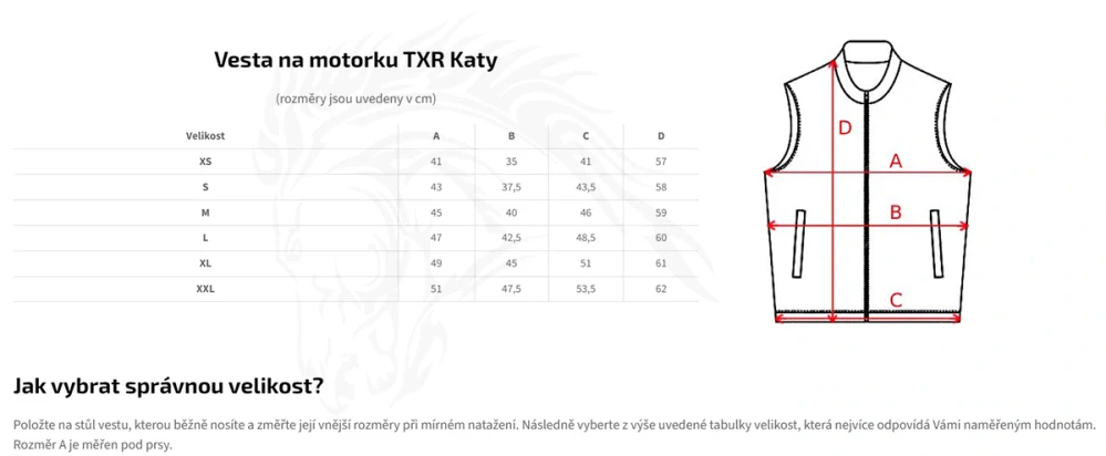 TXR Dámská kožená vesta na motorku Katy XXL
