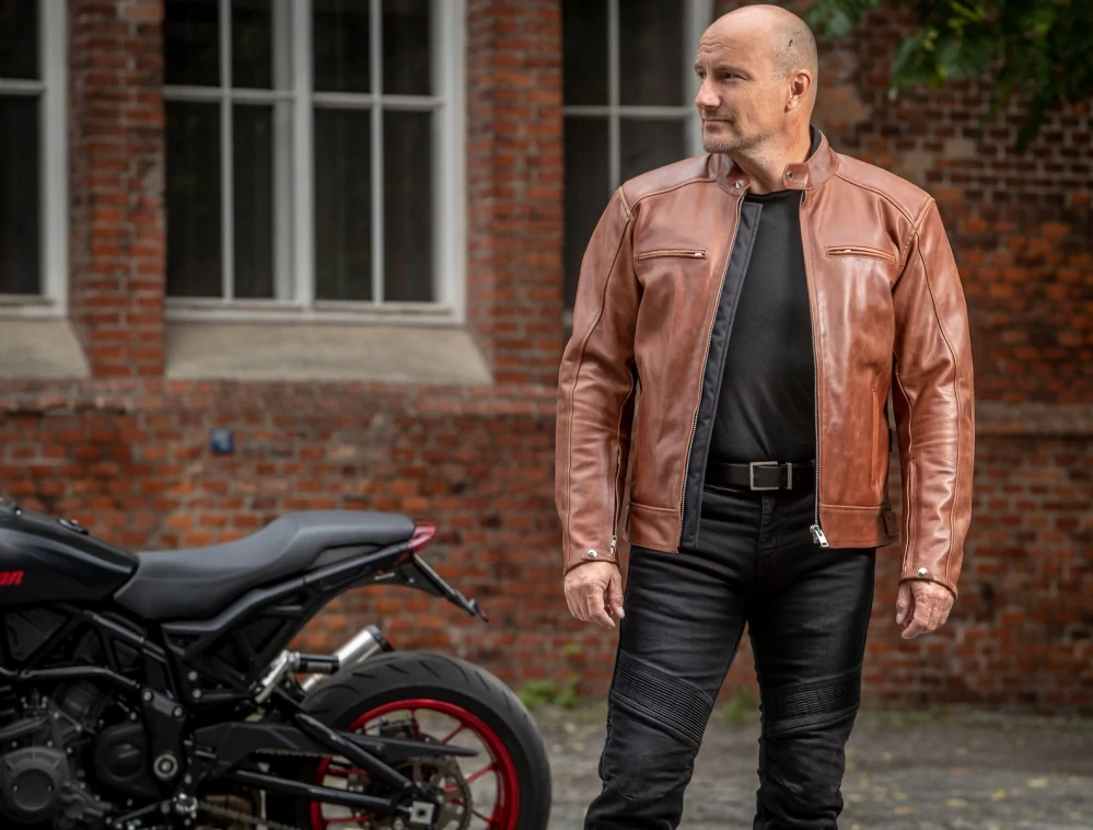 TXR Bunda na motorku Ranger světle hnědá M