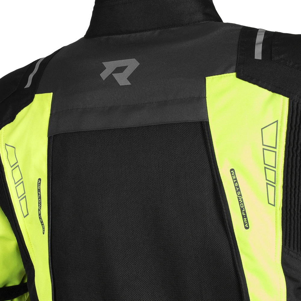 TXR Bunda na motorku Tracer černo-šedo-fluo žlutá L