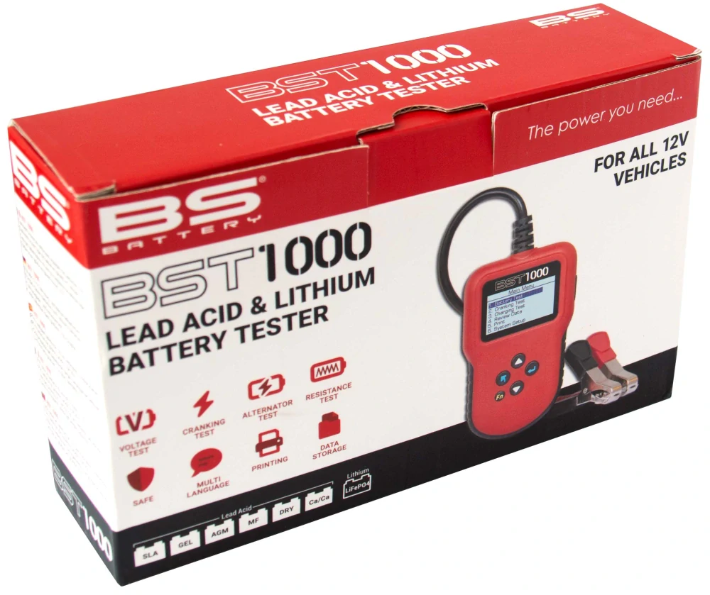 BS-BATTERY Tester olověných a lithiových baterií BST1000