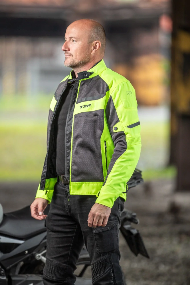 TXR Bunda na motorku Swift fluo žlutá M