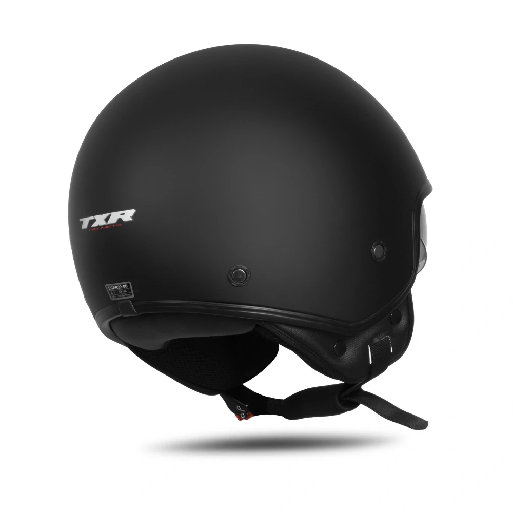 TXR Otevřená helma na motorku Glide černá matná XS