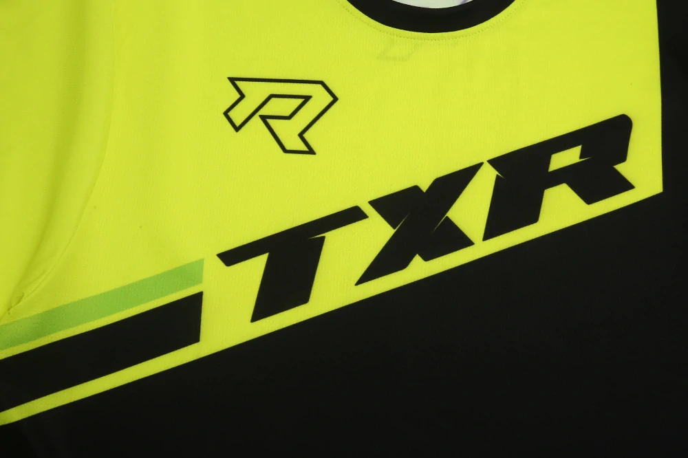 TXR Motokrosový dres Vortex černo-fluo žlutý XL