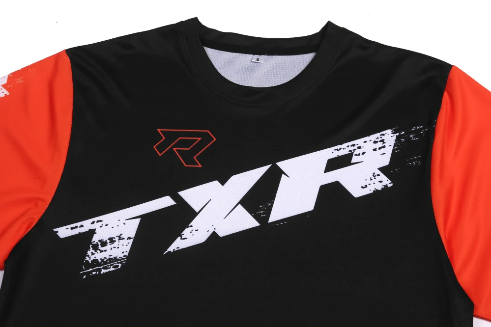 TXR Dětský motokrosový dres Pulse černo-oranžový L