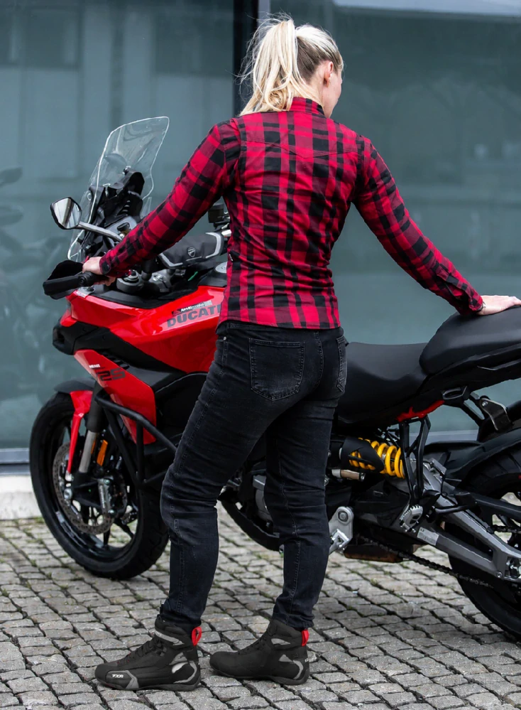 TXR Dámská košile na motorku Dixon červená 3XL