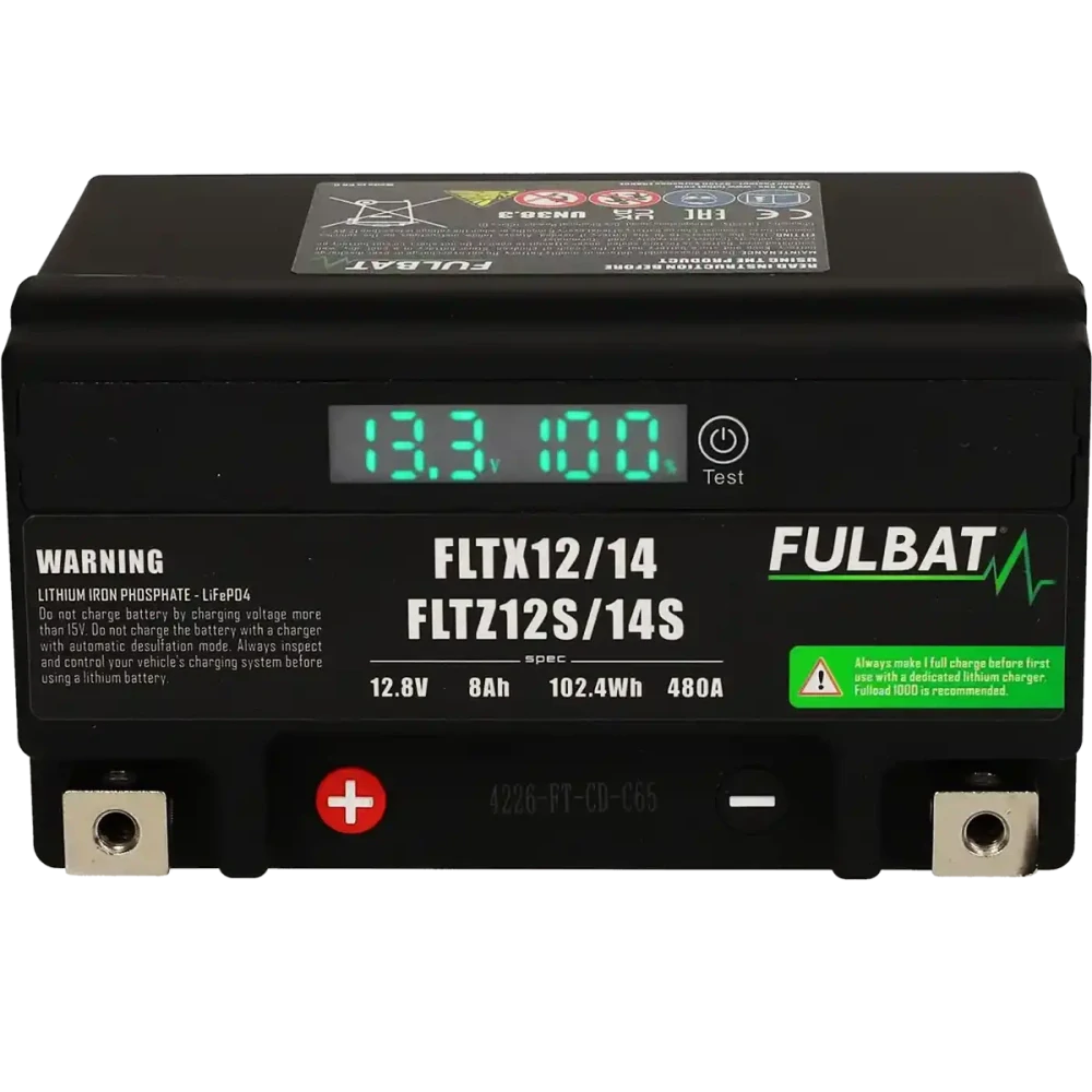 FULBAT FLTX12/14-FLTZ12S/14S 12V 8Ah 480A L+ LiFePO4 lithiová motobaterie
