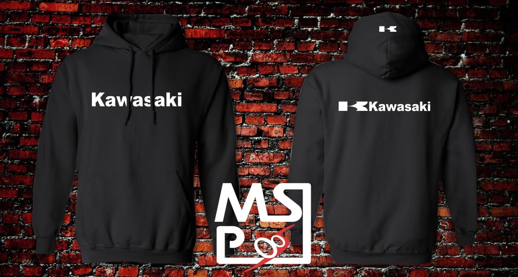 Mikina s motivem Kawasaki 66