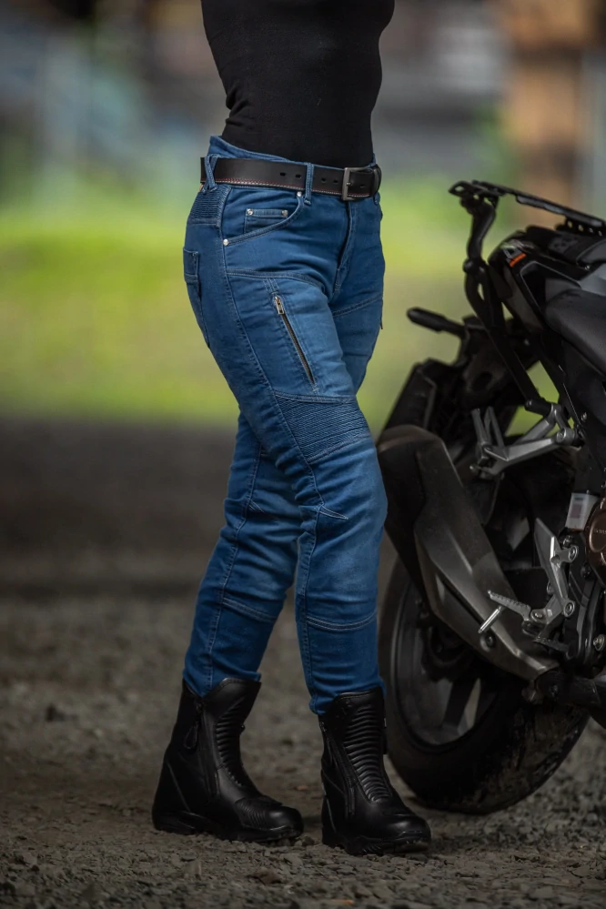 TXR Dámské džíny na motorku Patriot světle modré W36