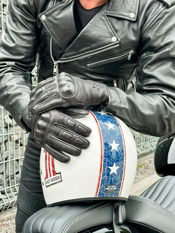 TXR Rukavice na motorku Roko černé M