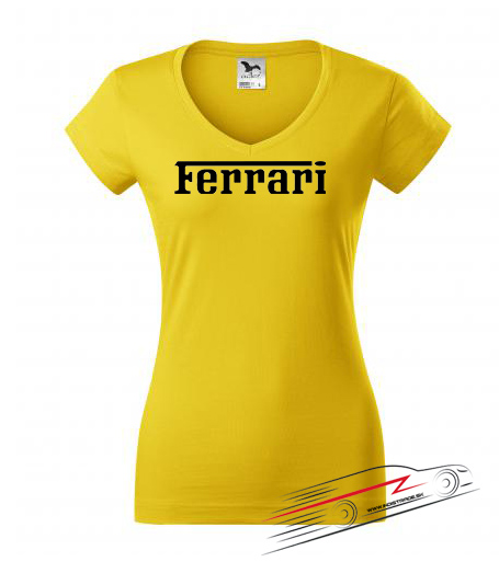 Dámské triko s motivem Ferrari