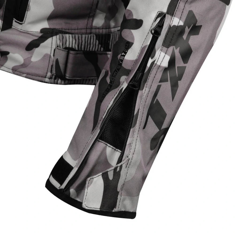 TXR Bunda na motorku Gunner Camo šedá XL