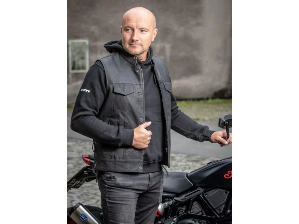 TXR Kožená vesta na motorku Bandit 2 L