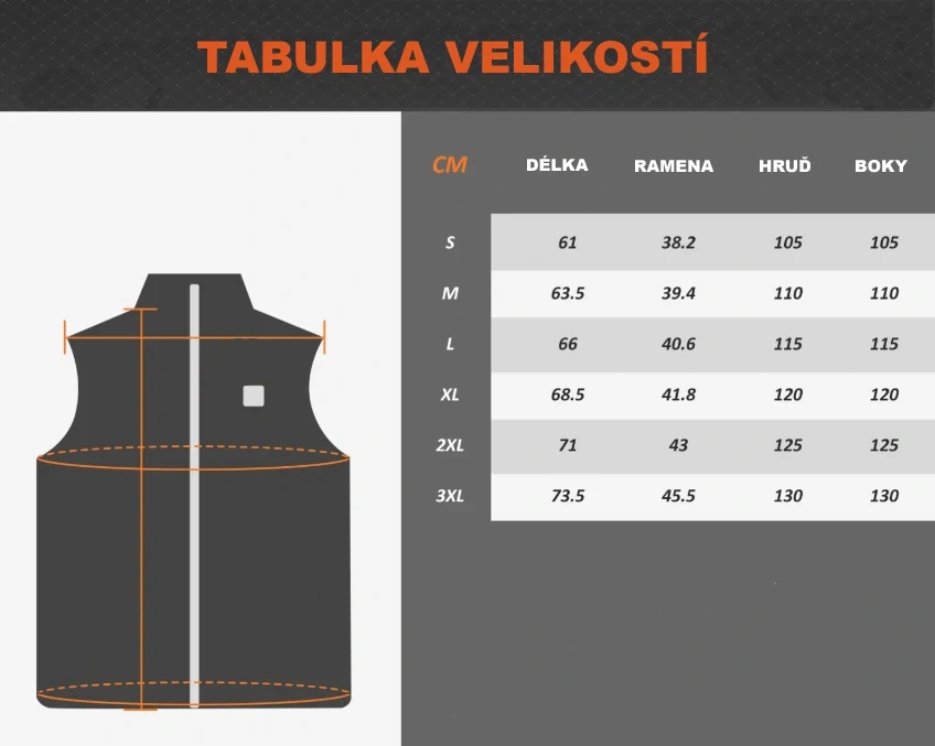 TXR Vyhřívaná fleecová vesta TXR XL