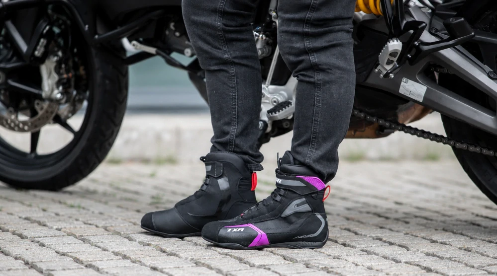 TXR Dámské boty na motorku Xline černo-růžové 39