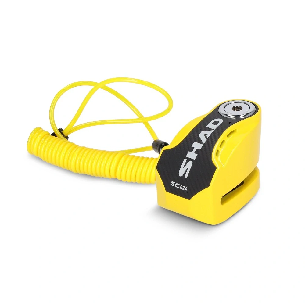 SHAD Zámek na kotouč s alarmem SC62A C0S6213A žlutá čep 10 mm
