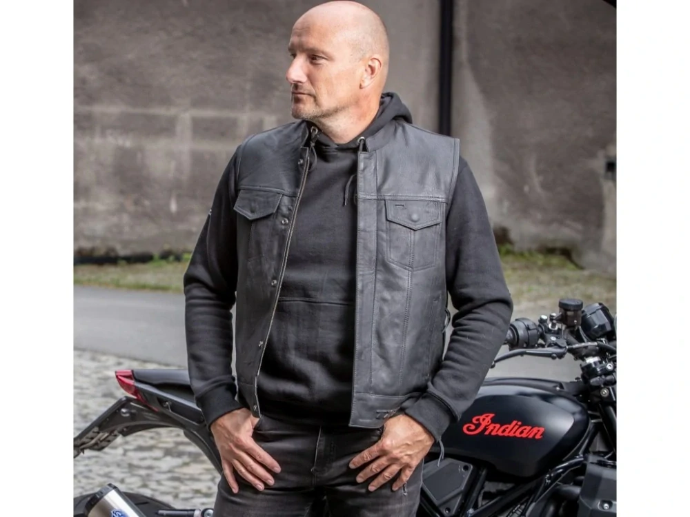 TXR Kožená vesta na motorku Bandit 2 L