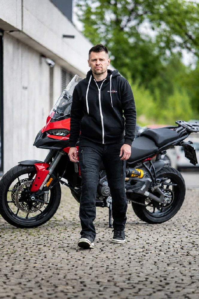 TXR Džíny na motorku Patriot černé W42-L32