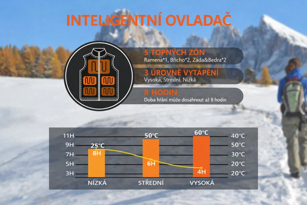 TXR Vyhřívaná fleecová vesta TXR S