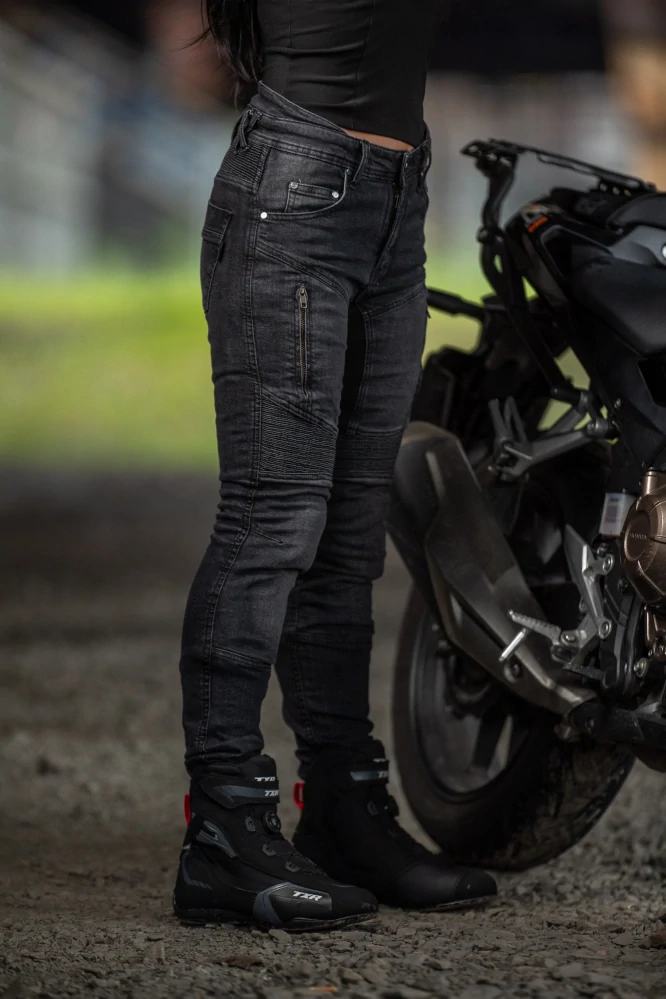 TXR Dámské džíny na motorku Patriot černé W32-L31