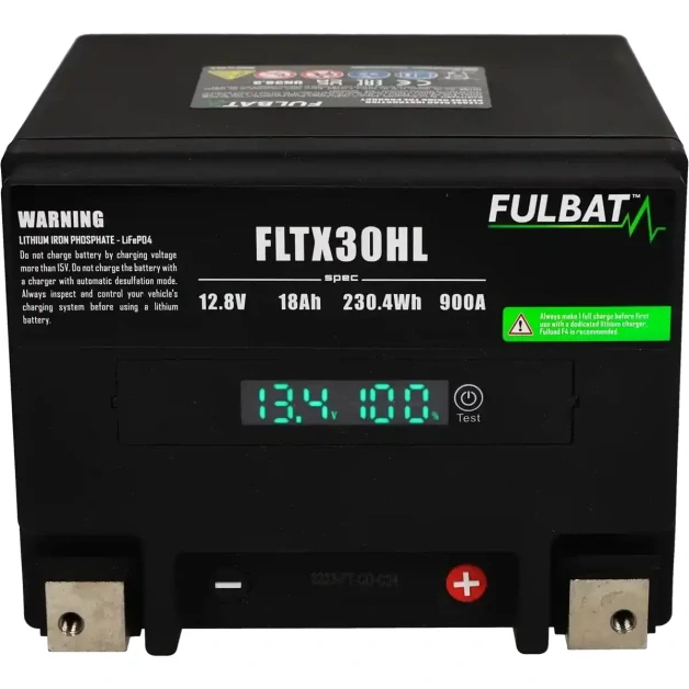 FULBAT FLTX30HL 12V 18Ah 900A P+ LiFePO4 lithiová motobaterie
